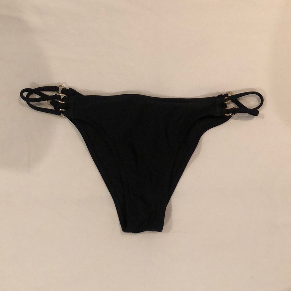 Abercrombie black bikini bottoms